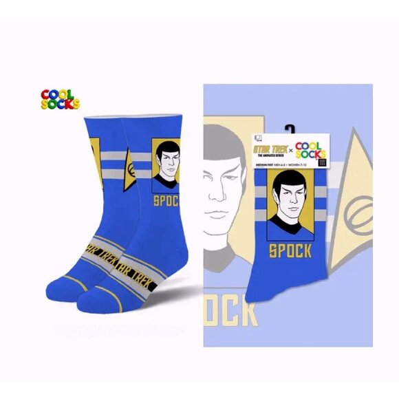 Star Trek Spock Athletic Crew Socks NEW Fast Ship - Picture 2 of 4